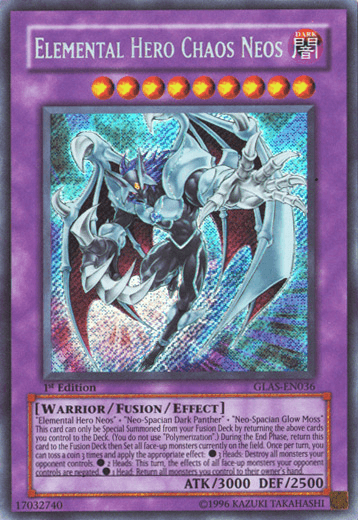 Elemental Hero Chaos Neos [GLAS-EN036] Secret Rare - Josh's Cards