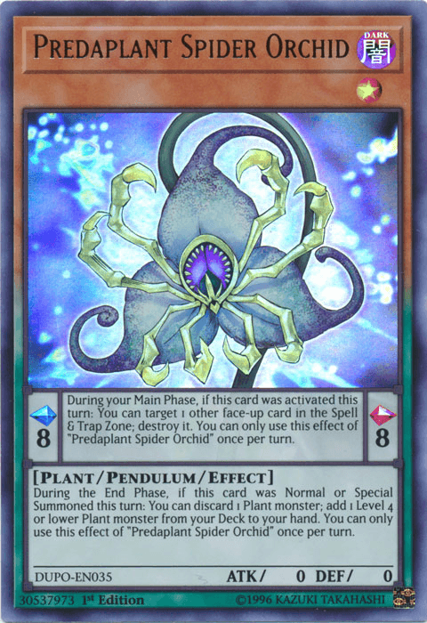 Predaplant Spider Orchid [DUPO-EN035] Ultra Rare - Josh's Cards