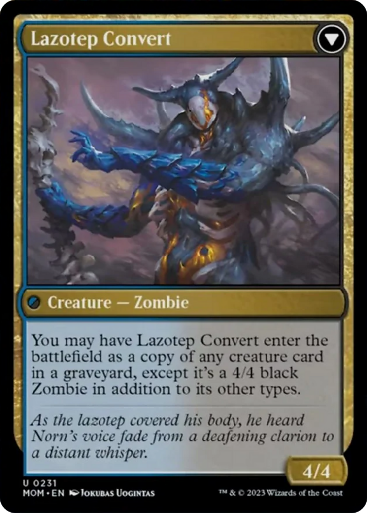 Invasion of Amonkhet // Lazotep Convert (MOM-231) - March of the Machine Foil