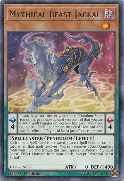 Mythical Beast Jackal [EXFO-EN022] Rare - Josh's Cards