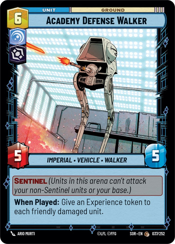 Academy Defense Walker (037/252) - Spark of Rebellion Foil
