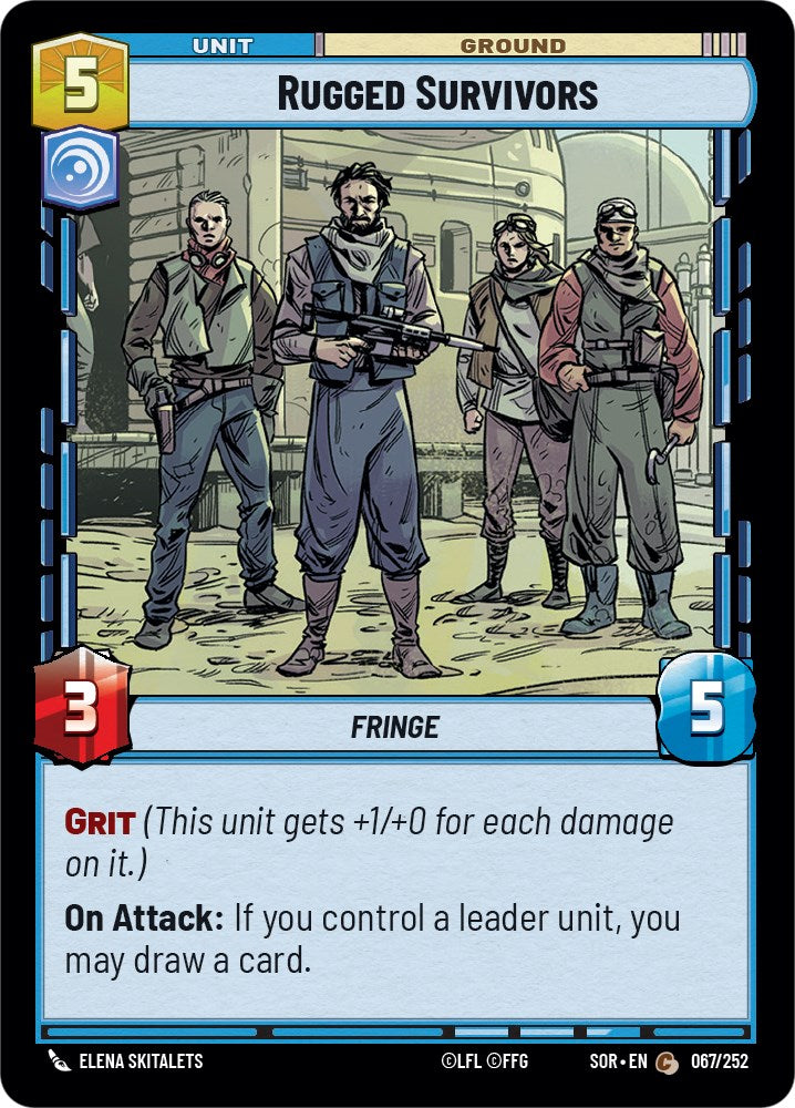 Rugged Survivors (067/252) - Spark of Rebellion Foil