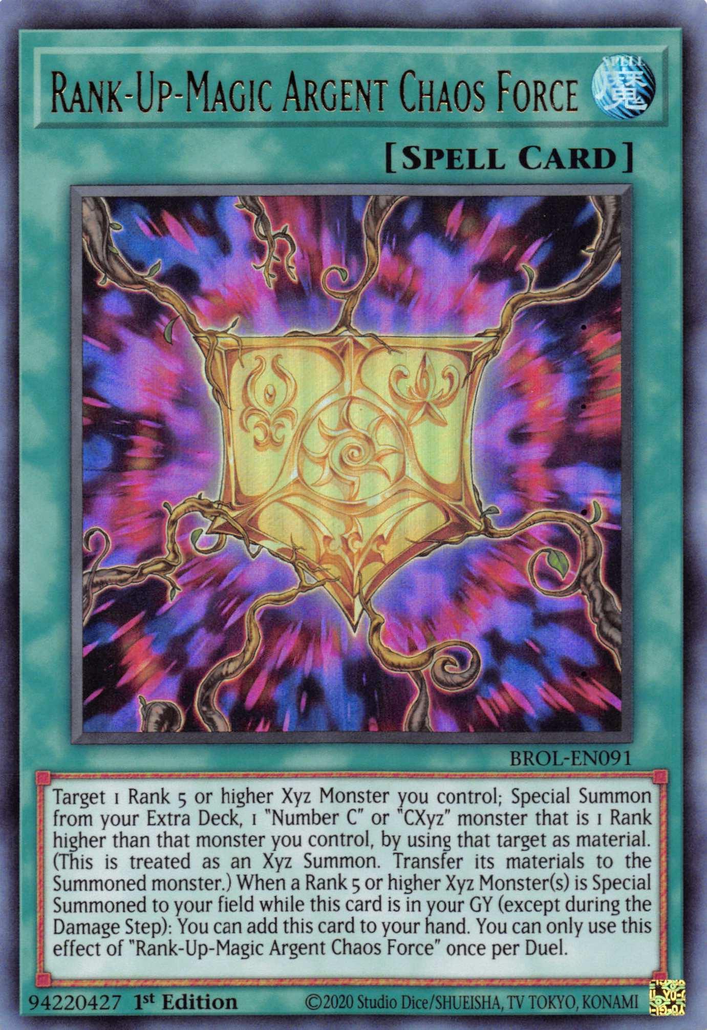 Rank-Up-Magic Argent Chaos Force [BROL-EN091] Ultra Rare - Josh's Cards