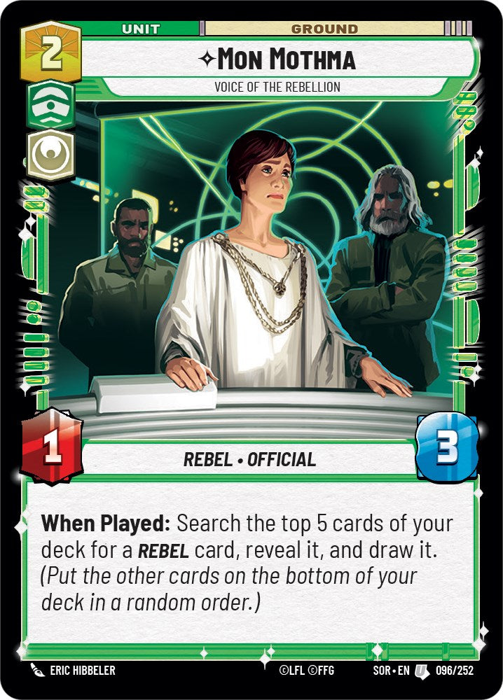 Mon Mothma - Voice of the Rebellion (096/252) - Spark of Rebellion Foil