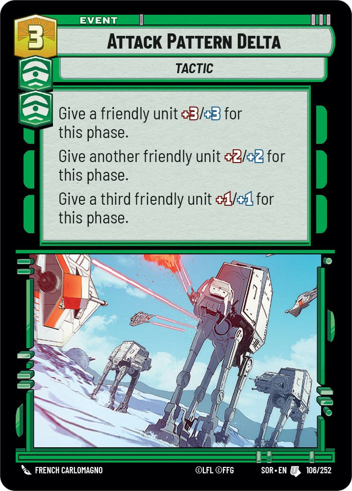 Attack Pattern Delta (106/252) - Spark of Rebellion Foil
