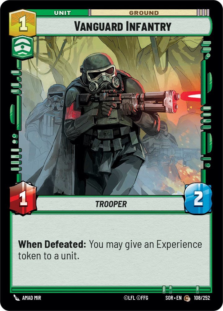 Vanguard Infantry (108/252) - Spark of Rebellion Foil