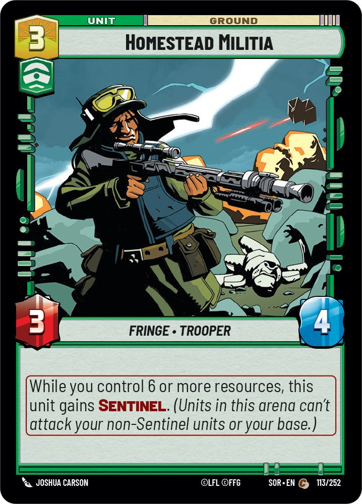 Homestead Militia (113/252) - Spark of Rebellion Foil