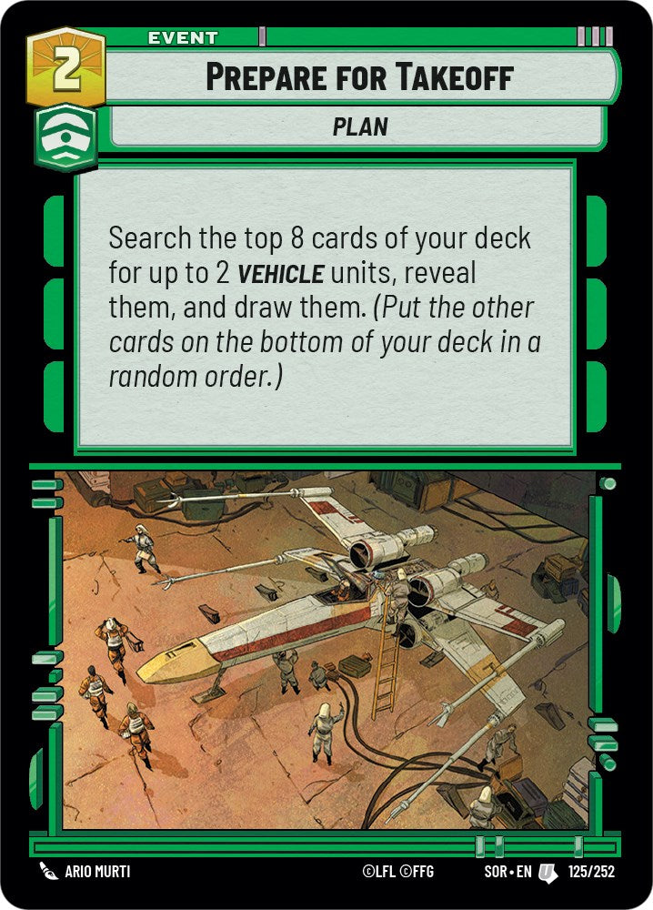 Prepare for Takeoff (125/252) - Spark of Rebellion Foil