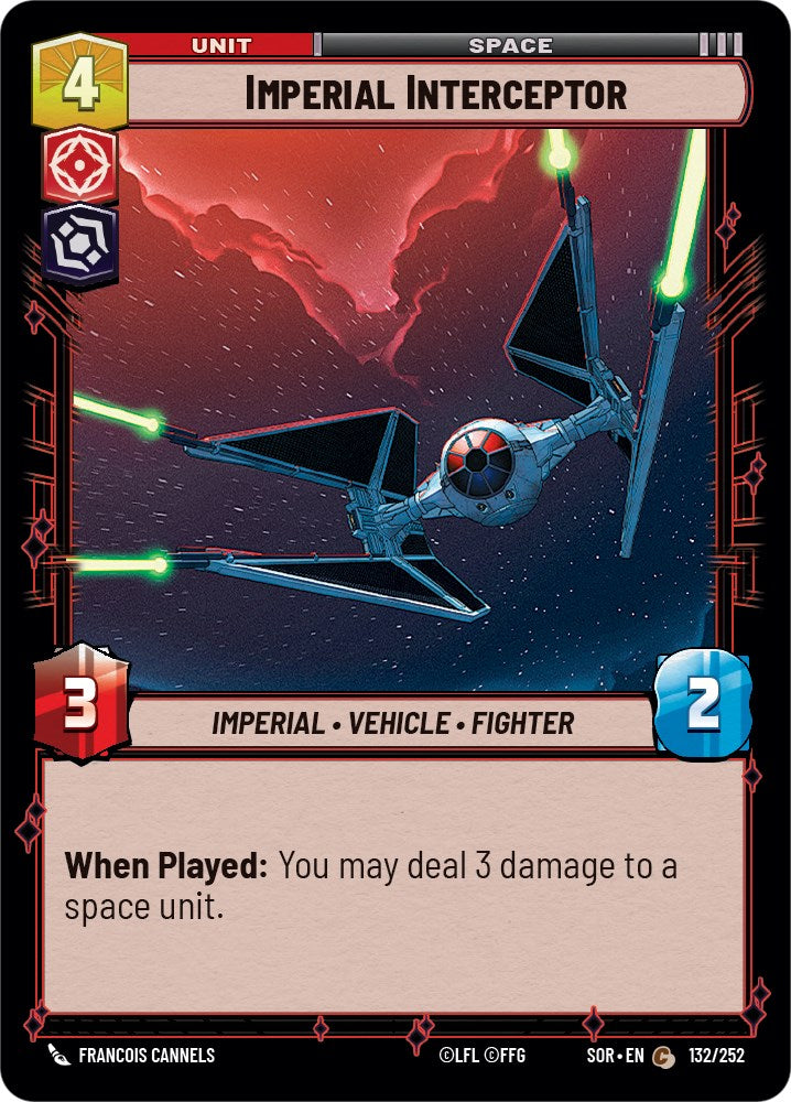Imperial Interceptor (132/252) - Spark of Rebellion Foil