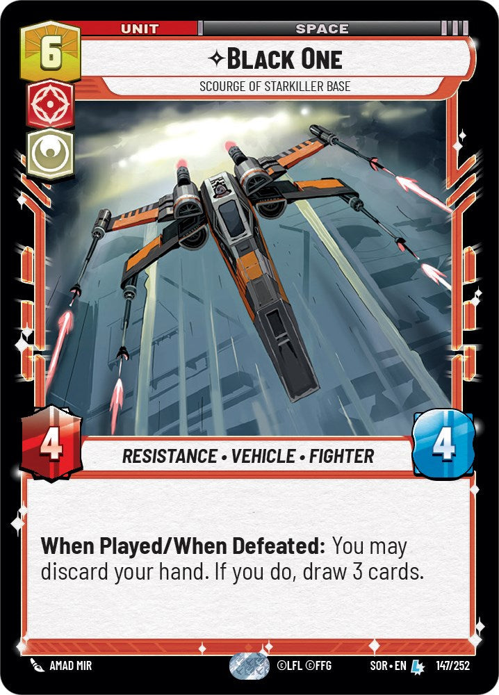 Black One - Scourge of Starkiller Base (147/252) - Spark of Rebellion Foil