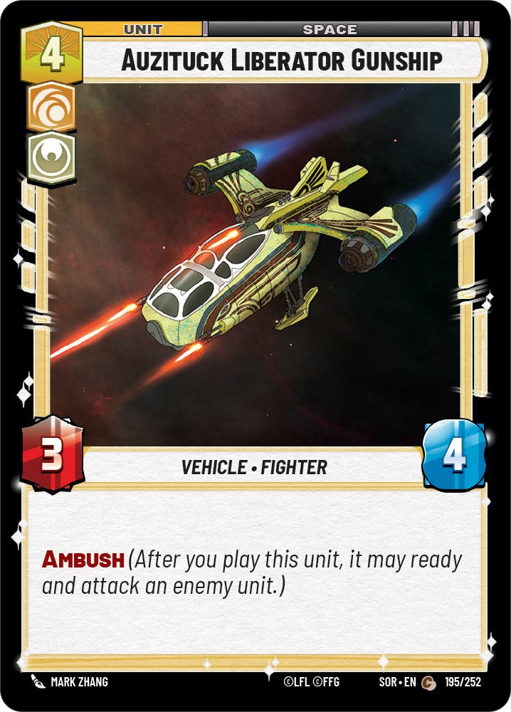Auzituck Liberator Gunship (195/252) - Spark of Rebellion Foil