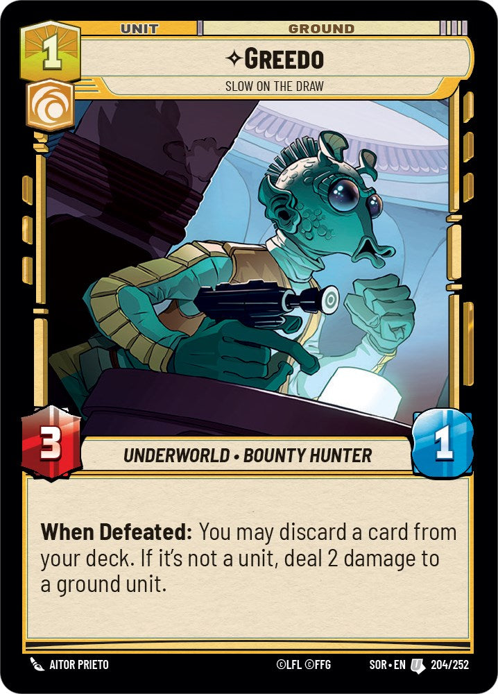 Greedo - Slow on the Draw (204/252) - Spark of Rebellion Foil