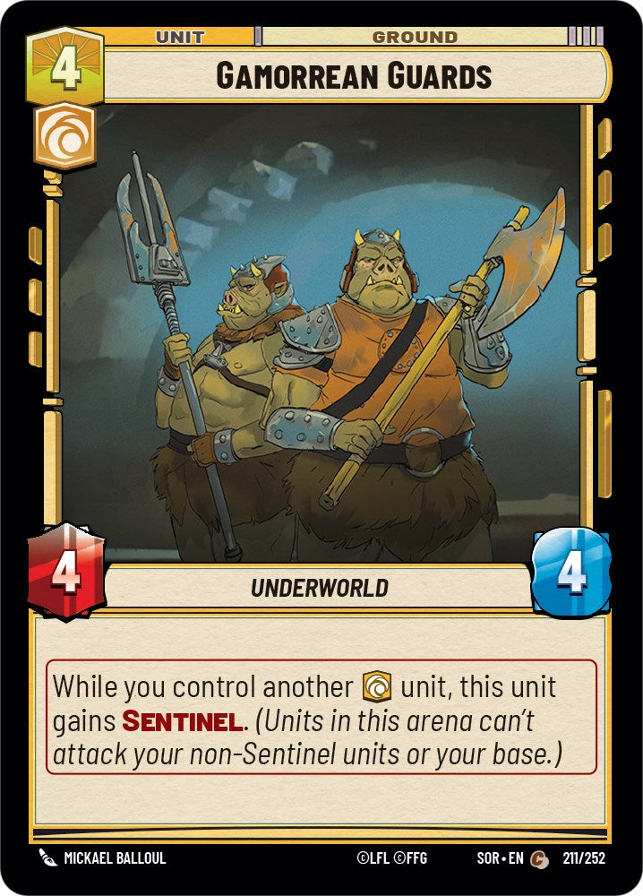 Gamorrean Guards (211/252) - Spark of Rebellion Foil