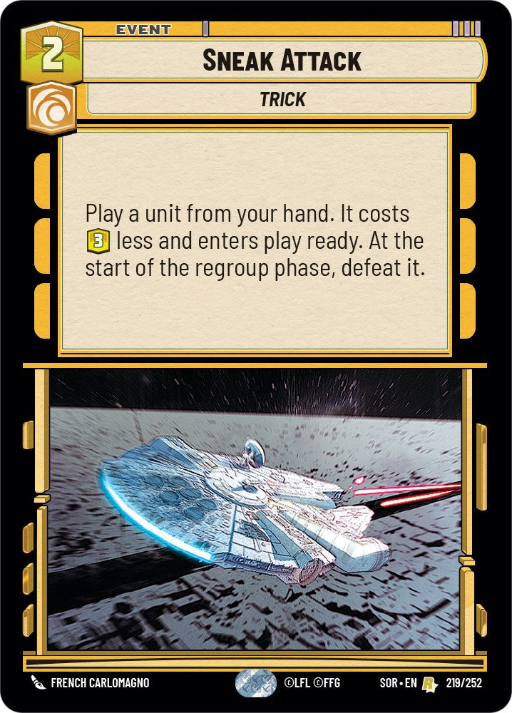 Sneak Attack (219/252) - Spark of Rebellion Foil