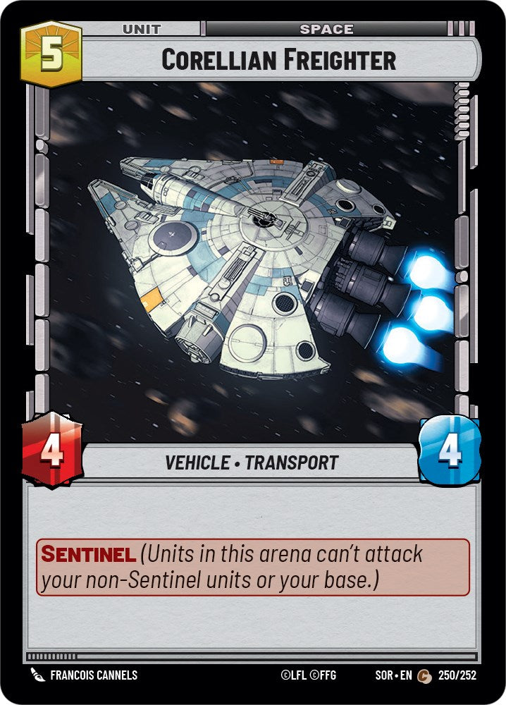 Corellian Freighter (250/252) - Spark of Rebellion Foil