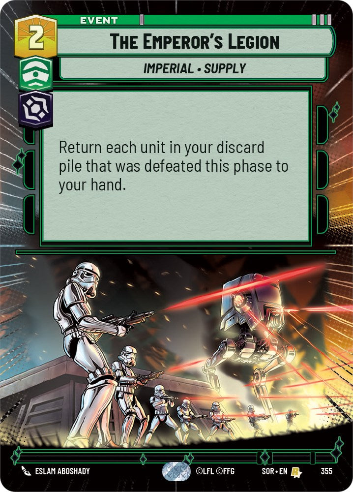 The Emperor's Legion (Hyperspace) (355) - Spark of Rebellion Foil