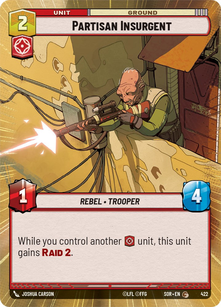 Partisan Insurgent (Hyperspace) (422) - Spark of Rebellion Foil