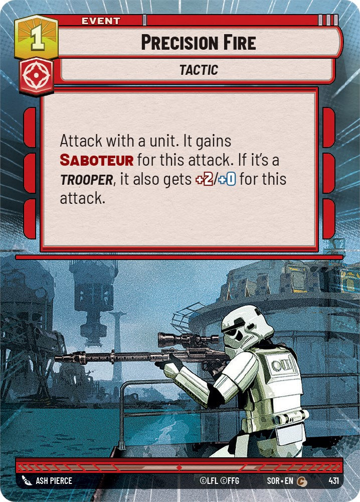 Precision Fire (Hyperspace) (431) - Spark of Rebellion Foil