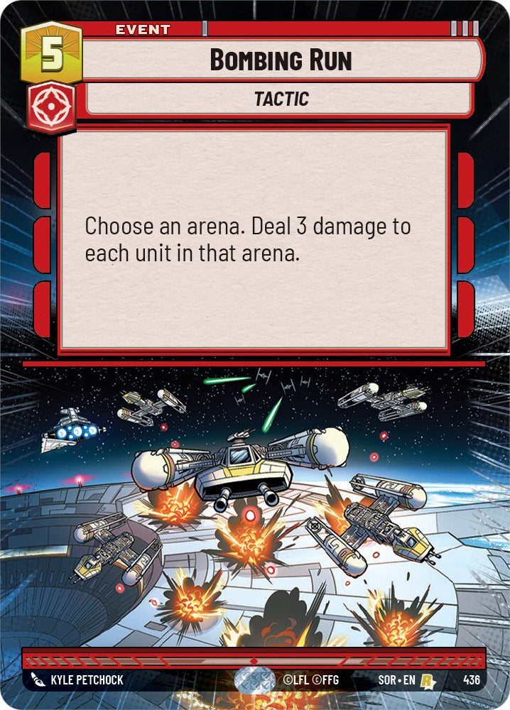 Bombing Run (Hyperspace) (436) - Spark of Rebellion Foil
