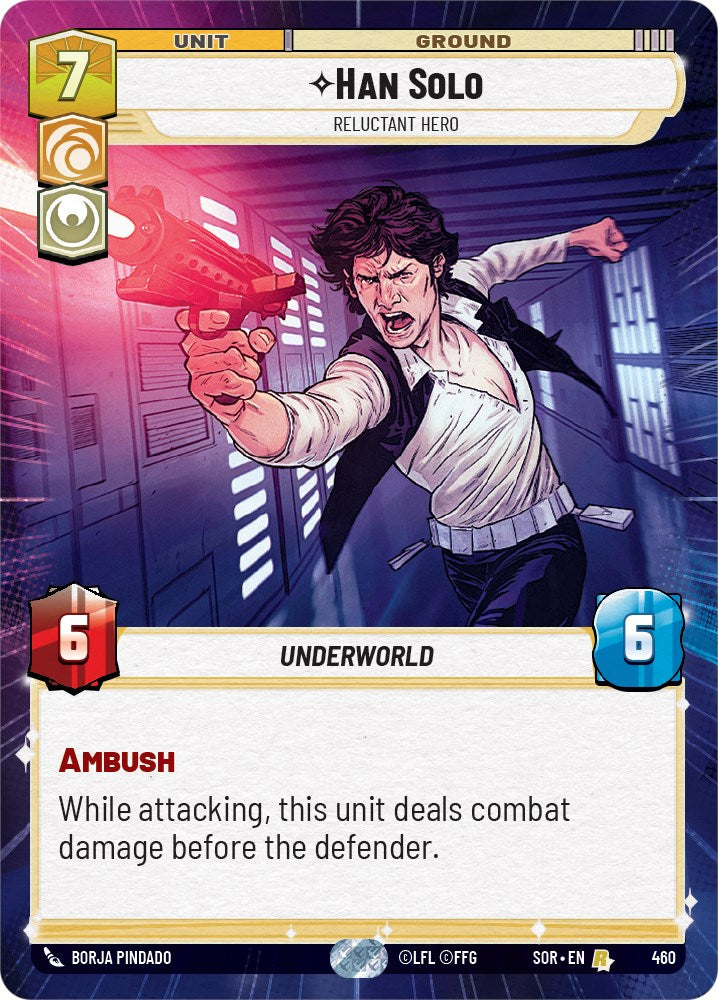 Han Solo - Reluctant Hero (Hyperspace) (460) - Spark of Rebellion Foil