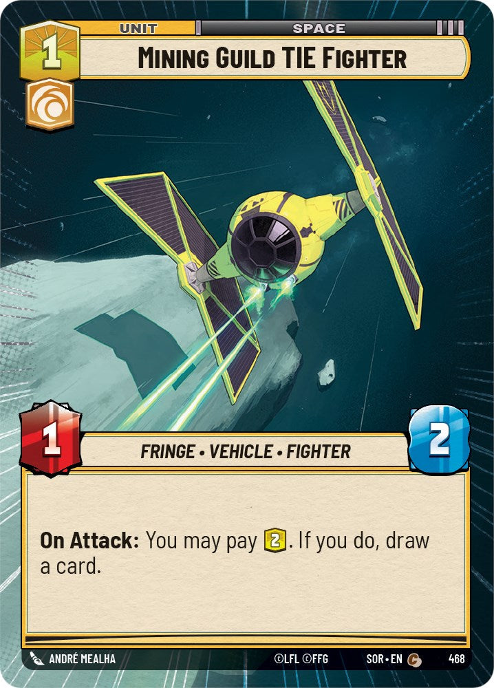 Mining Guild TIE Fighter (Hyperspace) (468) - Spark of Rebellion Foil