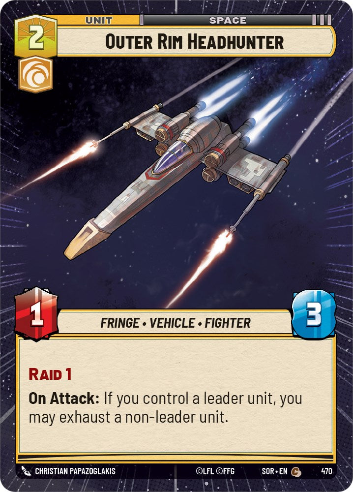 Outer Rim Headhunter (Hyperspace) (470) - Spark of Rebellion Foil