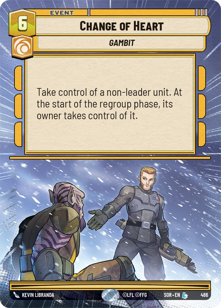 Change of Heart (Hyperspace) (486) - Spark of Rebellion Foil