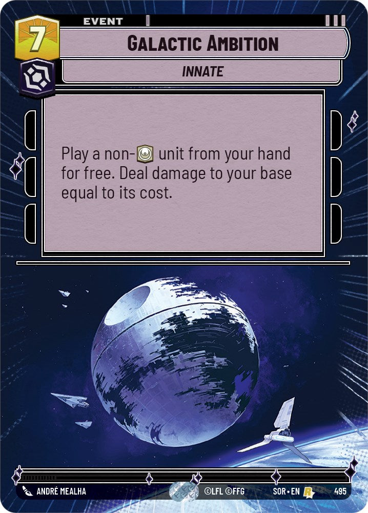 Galactic Ambition (Hyperspace) (495) - Spark of Rebellion Foil