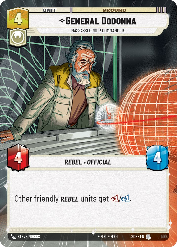 General Dodonna - Massassi Group Commander (Hyperspace) (500) - Spark of Rebellion Foil