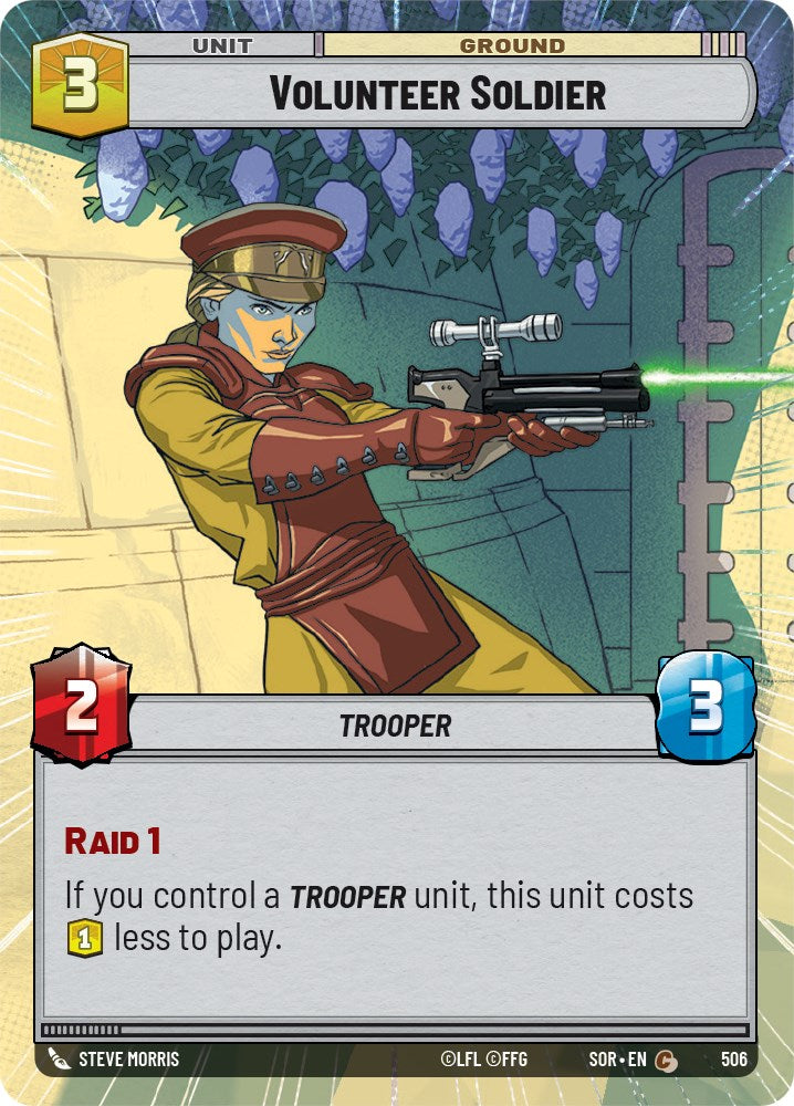 Volunteer Soldier (Hyperspace) (506) - Spark of Rebellion Foil