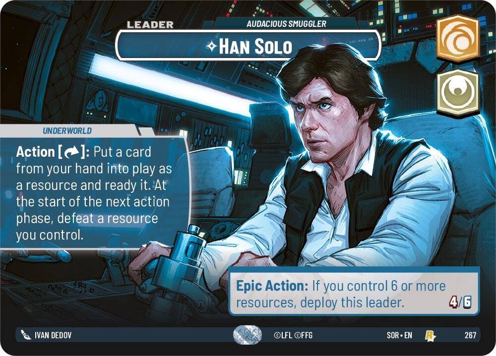 Han Solo - Audacious Smuggler (Showcase) (267) [Spark of Rebellion]