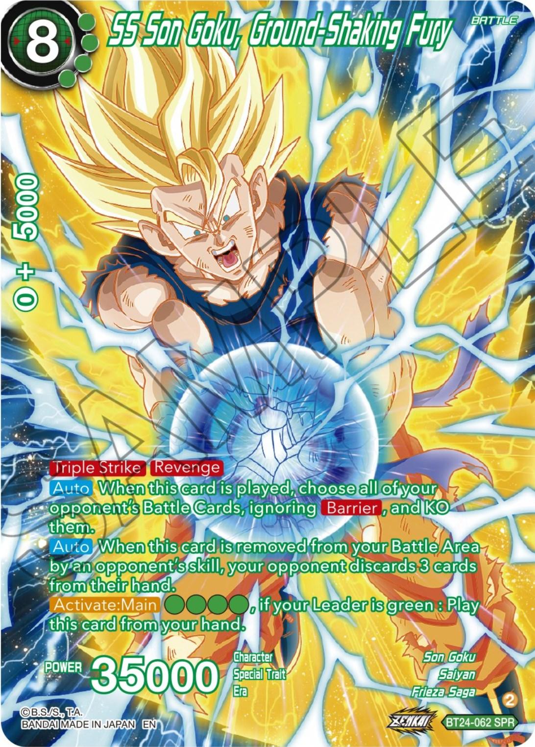 SS Son Goku, Ground-Shaking Fury (SPR) (BT24-062) [Beyond Generations] - Josh's Cards