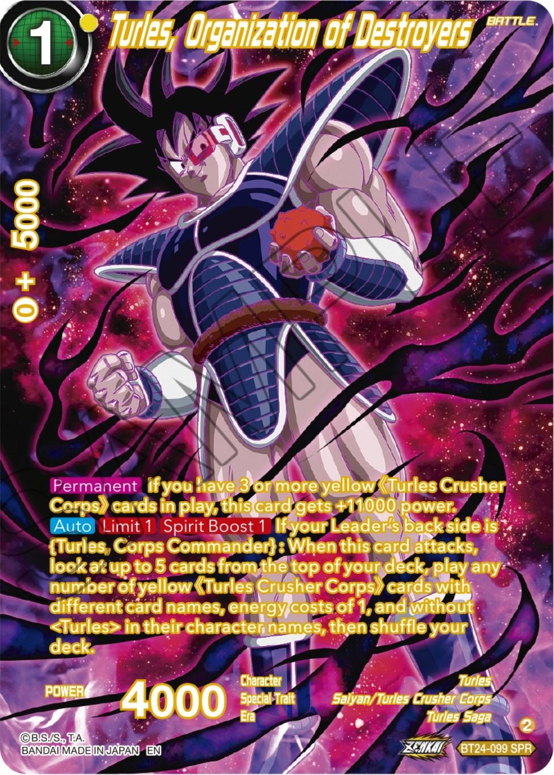 Turles, Organization of Destroyers (SPR) (BT24-099) [Beyond Generations] - Josh's Cards
