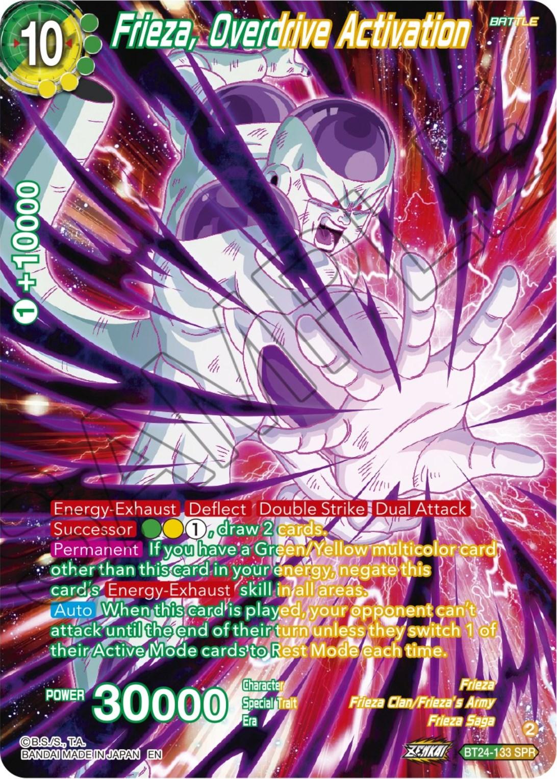 Frieza, Overdrive Activation (SPR) (BT24-133) [Beyond Generations] - Josh's Cards