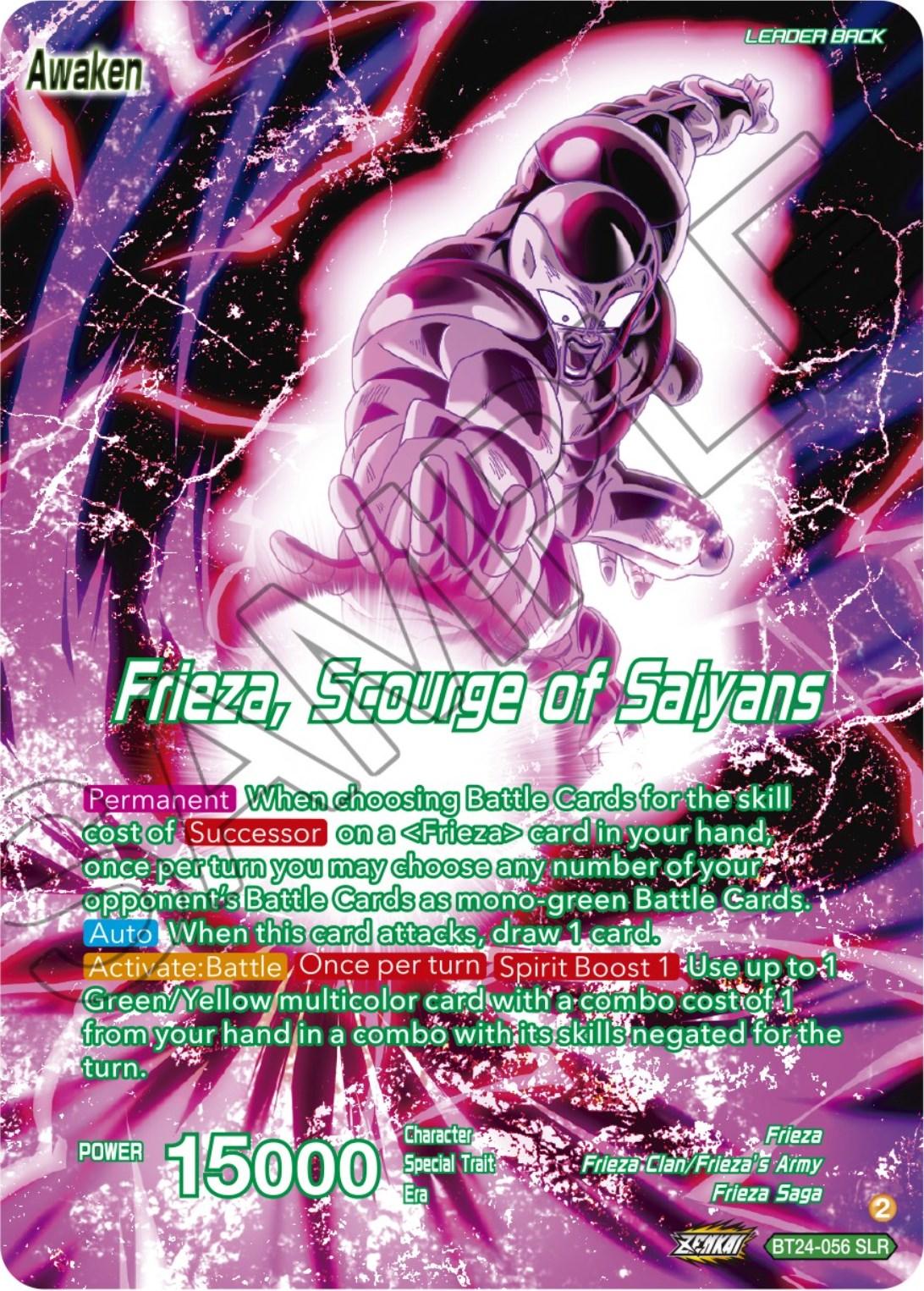 Frieza // Frieza, Scourge of Saiyans (SLR) (BT24-056) [Beyond Generations] - Josh's Cards