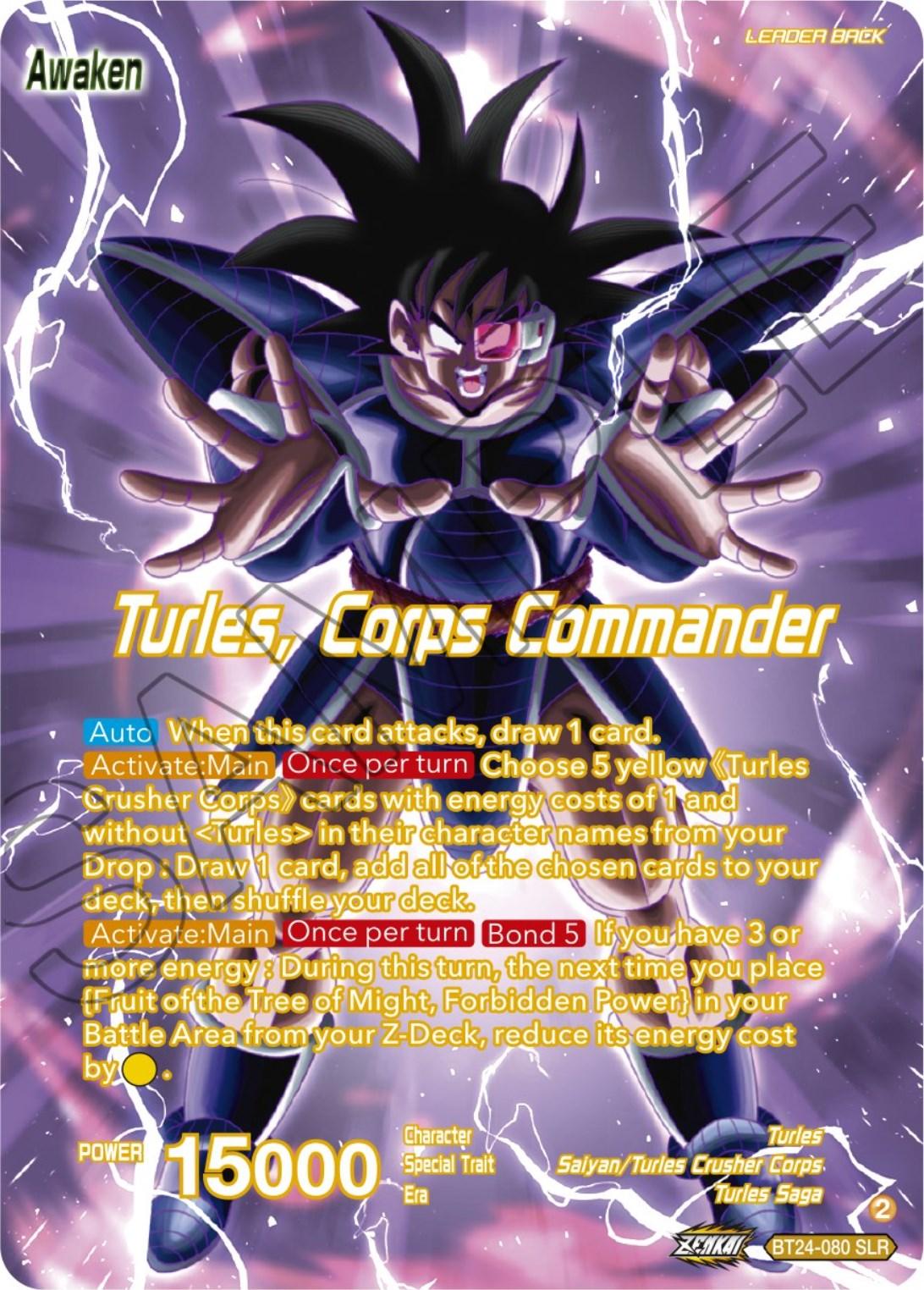 Turles // Turles, Corps Commander (SLR) (BT24-080) [Beyond Generations] - Josh's Cards