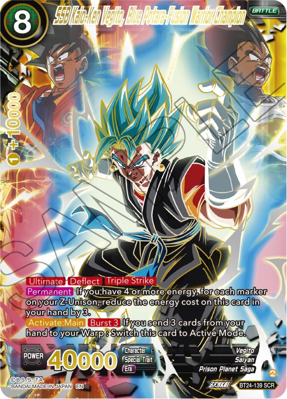 SSB Kaio-Ken Vegito, Blue Potara-Fusion Warrior Champion (Collector Booster) (BT24-139) [Beyond Generations] - Josh's Cards