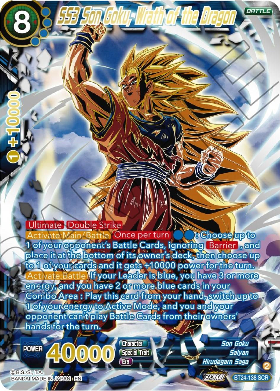 SS3 Son Goku, Wrath of the Dragon (Collector Booster) (BT24-138) [Beyond Generations] - Josh's Cards