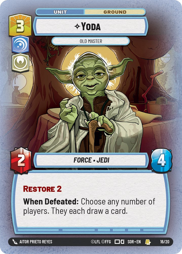 Yoda - Old Master (16/20) - Spark of Rebellion Weekly Play Promos Foil