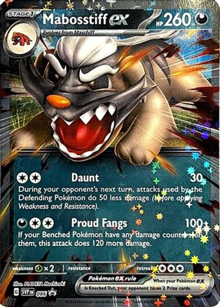 Mabosstiff ex 086 - SV Scarlet & Violet Promo Cards Holofoil