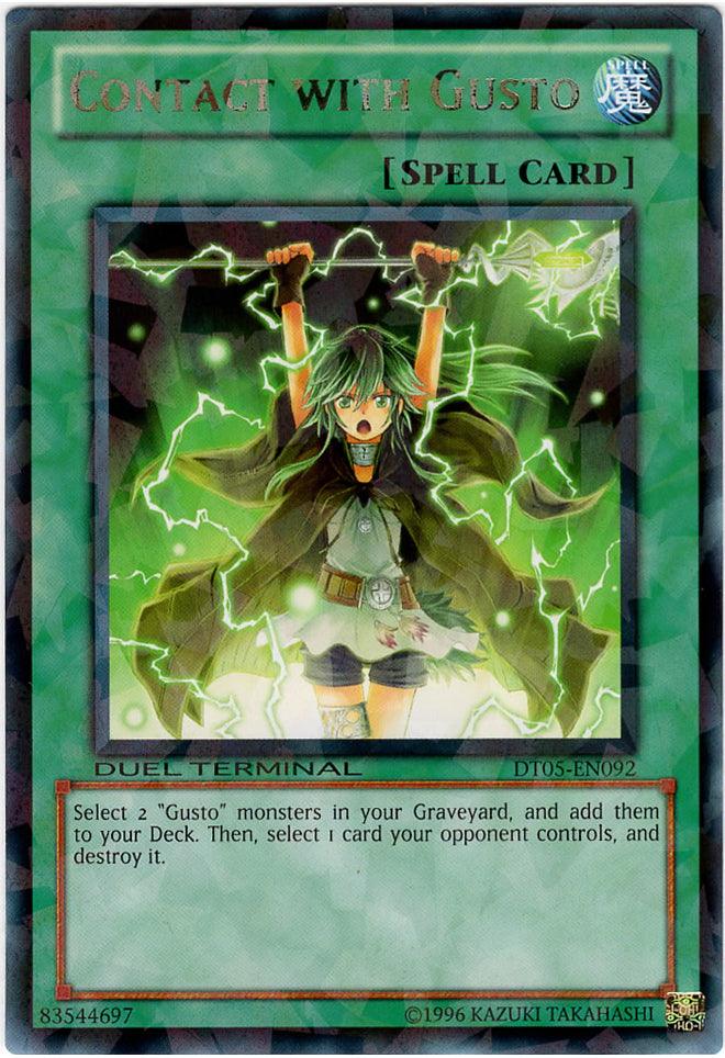 Contact with Gusto [DT05-EN092] Rare - Josh's Cards