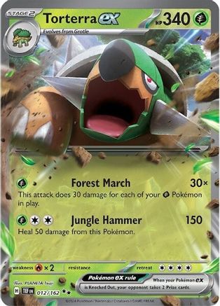 Torterra ex [12] (SV05: Temporal Forces) Holofoil