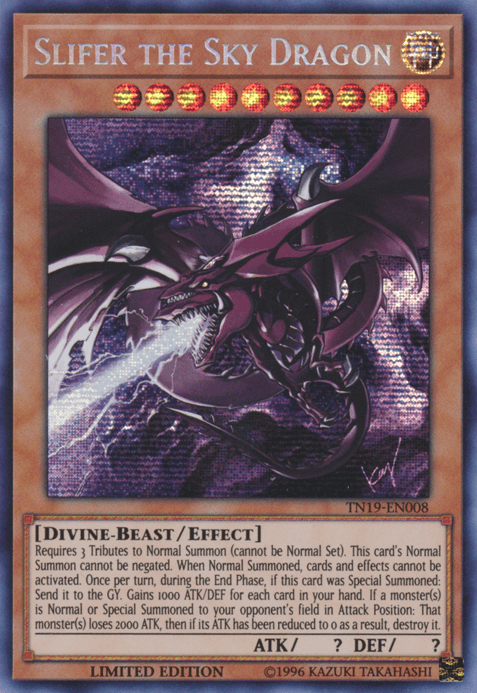 Slifer the Sky Dragon [TN19-EN008] Prismatic Secret Rare - Josh's Cards