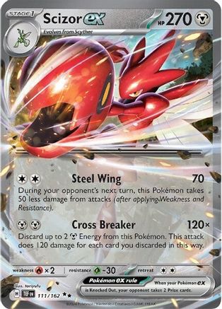 Scizor ex [111] (SV05: Temporal Forces) Holofoil