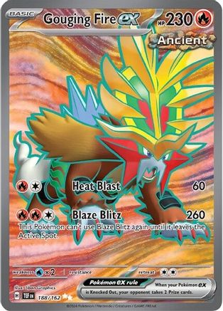 Gouging Fire ex 188/162 - SV05 Temporal Forces Holofoil