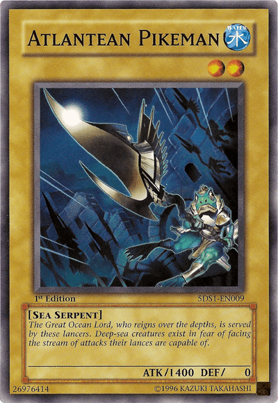 Atlantean Pikeman [5DS1-EN009] Common - Josh's Cards