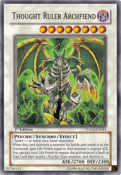 Thought Ruler Archfiend [TDGS-EN044] Ultra Rare - Josh's Cards