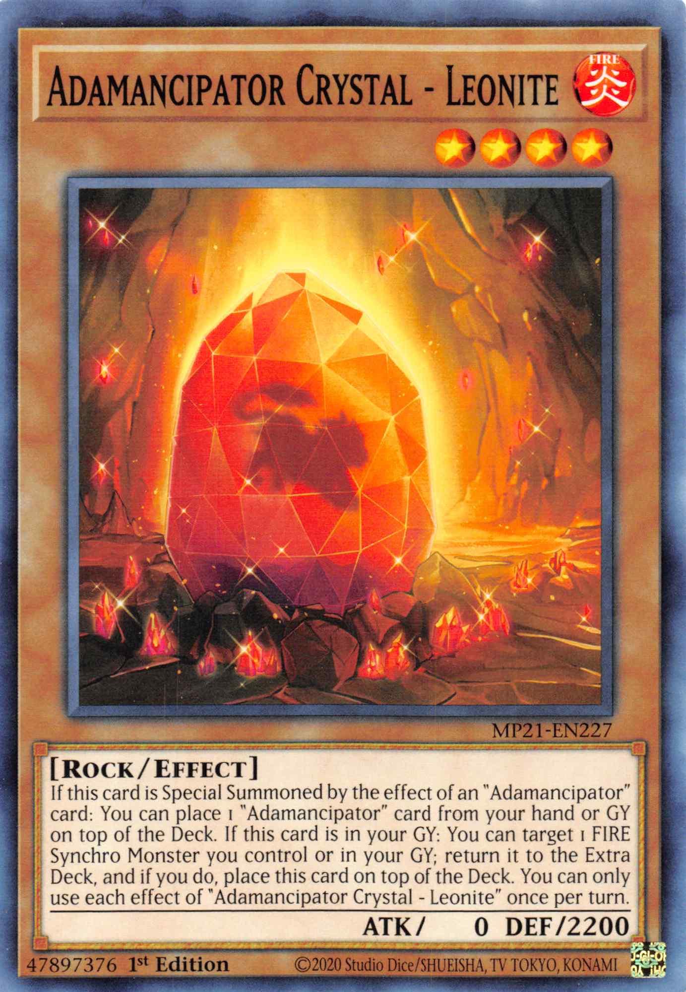 Adamancipator Crystal - Leonite [MP21-EN227] Common - Josh's Cards