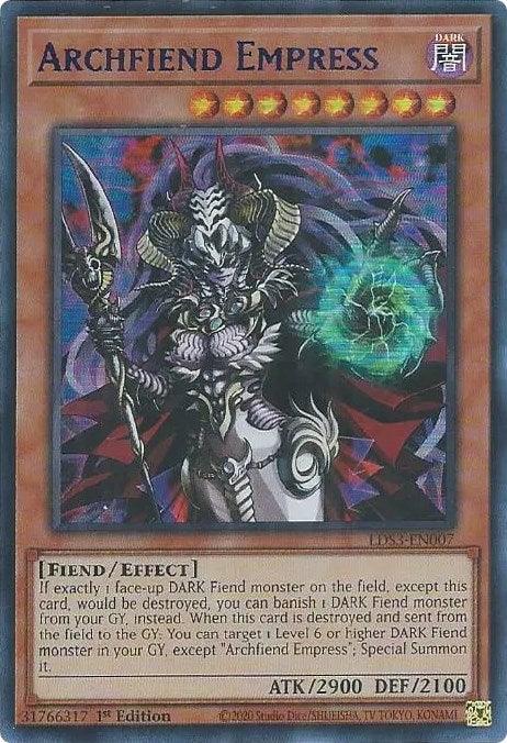 Archfiend Empress (Blue) [LDS3-EN007] Ultra Rare - Josh's Cards