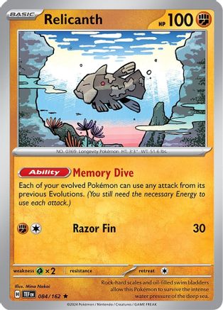 Relicanth 084/162 - Deck Exclusives
